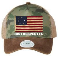 Betsy Ross Original Colonies Just Respect It Legacy Tie Dye Trucker Hat