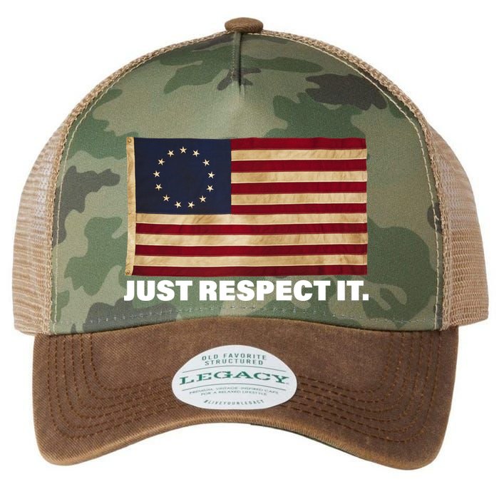Betsy Ross Original Colonies Just Respect It Legacy Tie Dye Trucker Hat