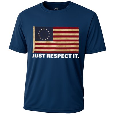 Betsy Ross Original Colonies Just Respect It Performance Shirt