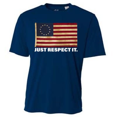 Betsy Ross Original Colonies Just Respect It Cooling Performance Crew T-Shirt