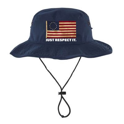 Betsy Ross Original Colonies Just Respect It Bucket Hat
