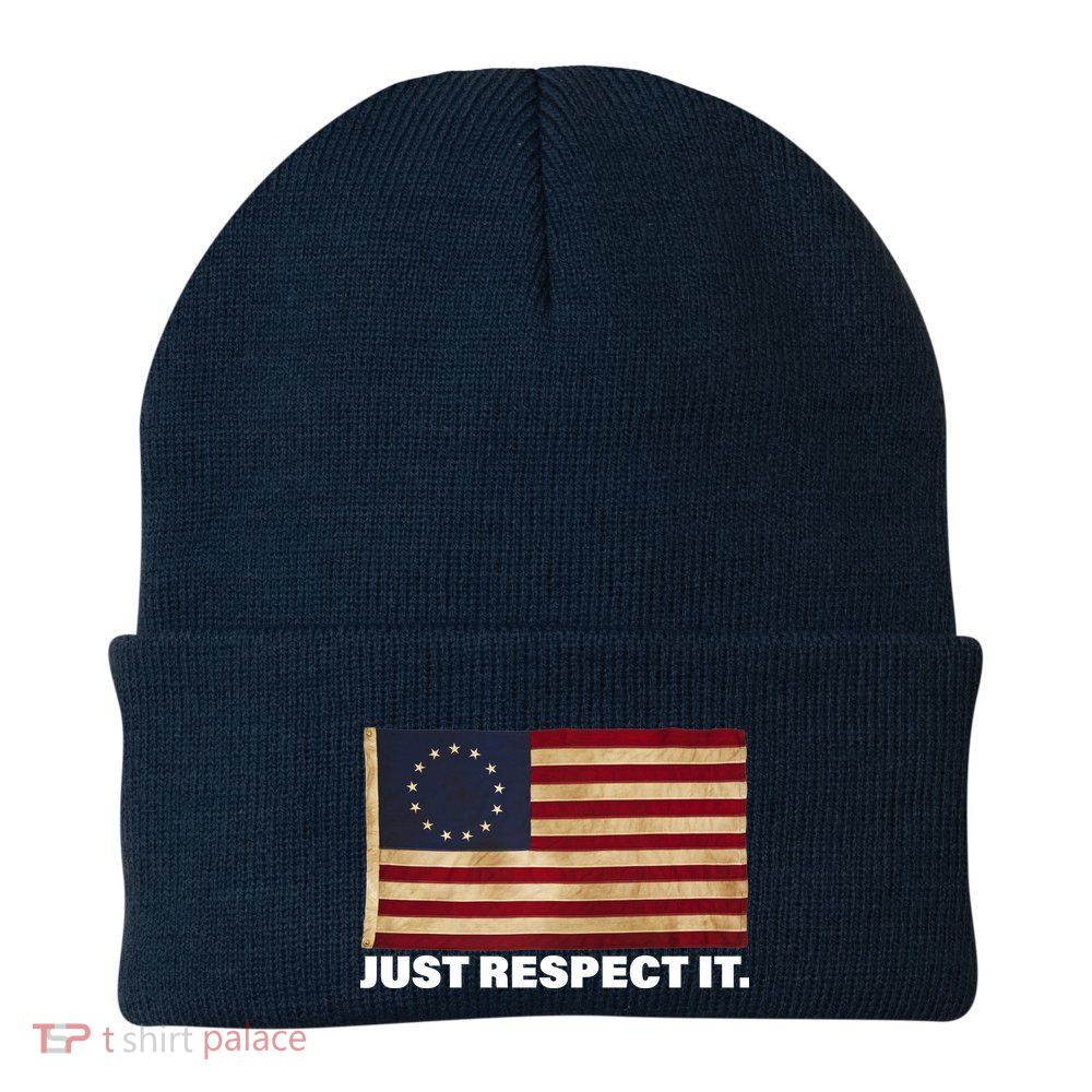 Betsy Ross Original Colonies Just Respect It Beanie