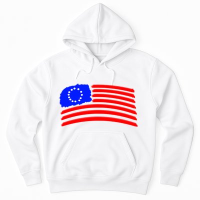Betsy Ross Original Painted Flag Hoodie