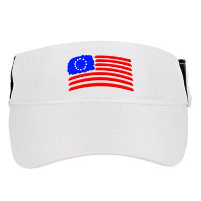 Betsy Ross Original Painted Flag Adult Drive Performance Visor