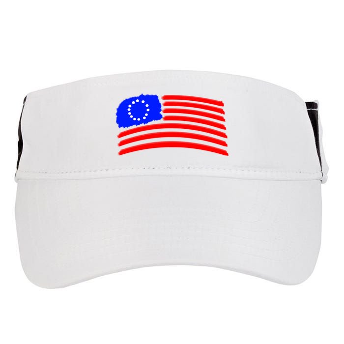 Betsy Ross Original Painted Flag Adult Drive Performance Visor