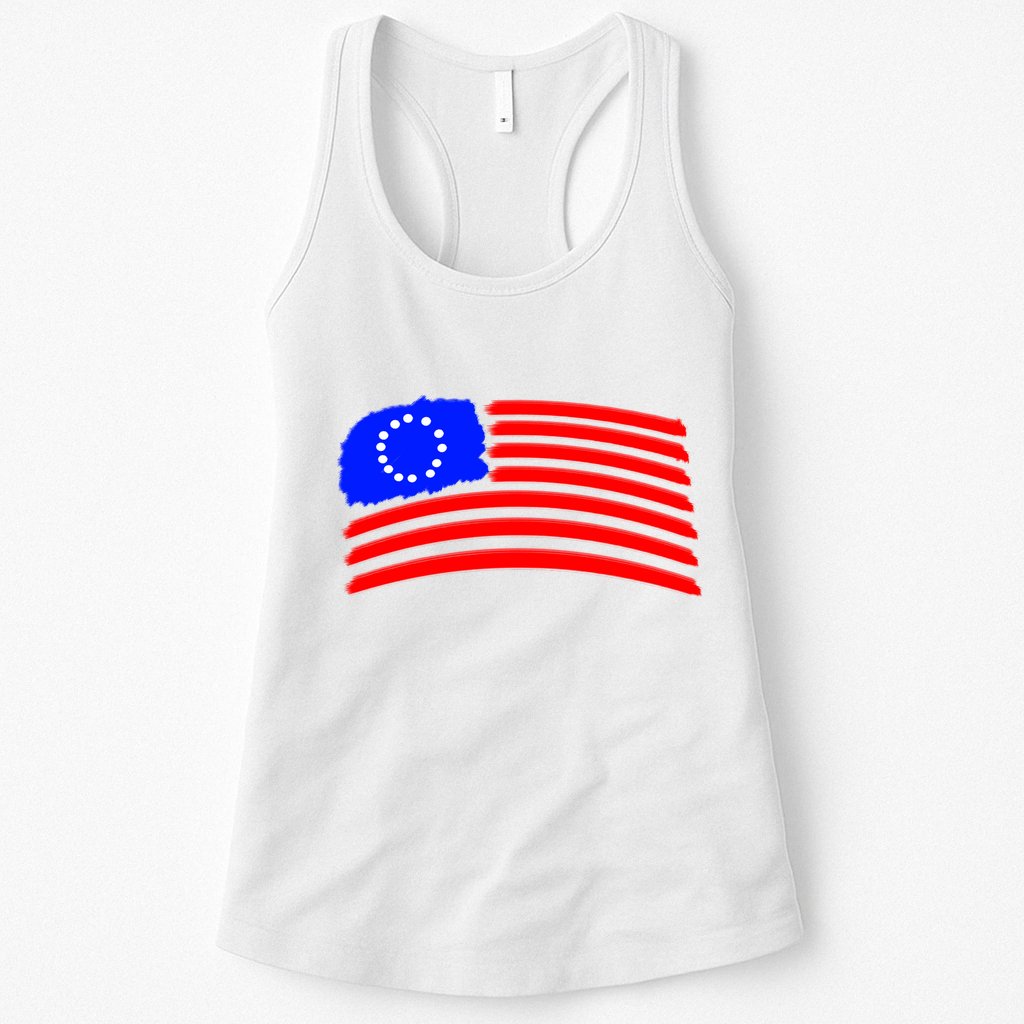 Betsy Ross Original Painted Flag Womens Tank Top