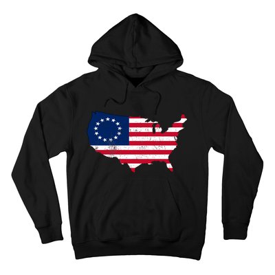 Betsy Ross USA Flag Revolutionary War Hoodie