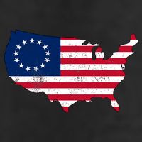 Betsy Ross USA Flag Revolutionary War Adult Drive Performance Visor