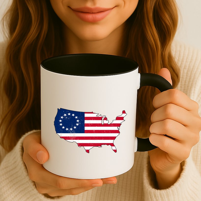 Betsy Ross USA Flag Revolutionary War Mug
