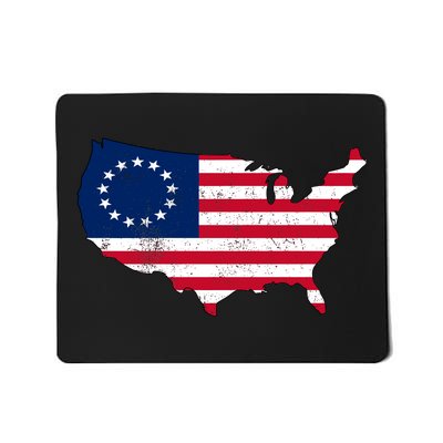 Betsy Ross USA Flag Revolutionary War Mousepad