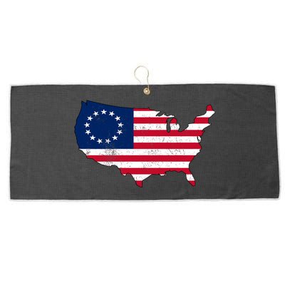 Betsy Ross USA Flag Revolutionary War Large Microfiber Waffle Golf Towel