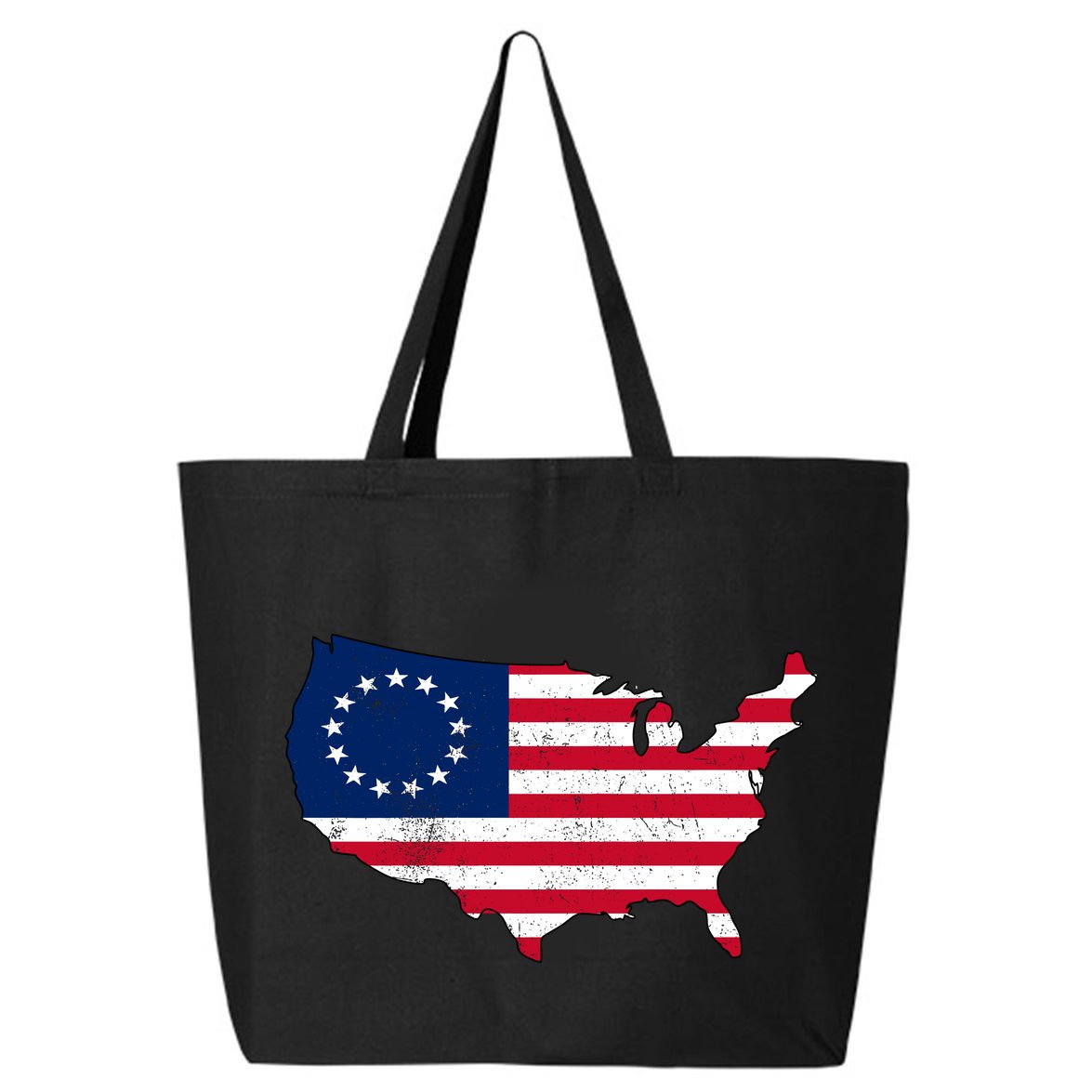 Betsy Ross USA Flag Revolutionary War 25L Jumbo Tote
