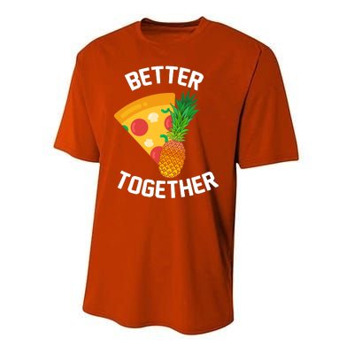 Better Together Pineapple On Pizza Youth Performance Sprint T-Shirt