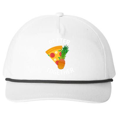 Better Together Pineapple On Pizza Snapback Five-Panel Rope Hat