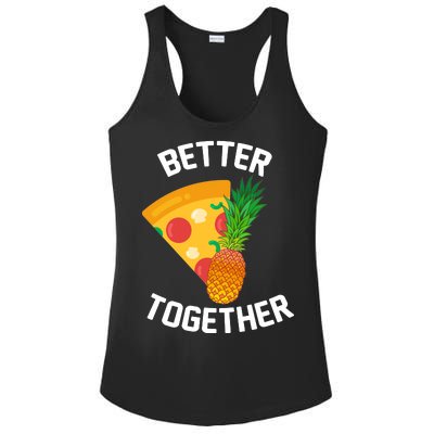 Better Together Pineapple On Pizza Ladies PosiCharge Competitor Racerback Tank