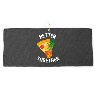 Better Together Pineapple On Pizza Large Microfiber Waffle Golf Towel