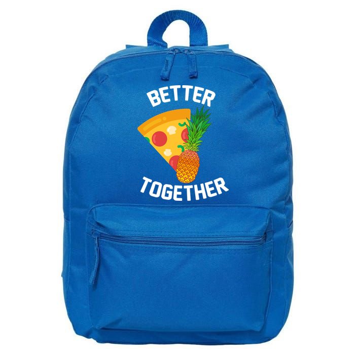 Better Together Pineapple On Pizza 16 in Basic Backpack