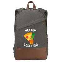 Better Together Pineapple On Pizza Cotton Canvas Backpack