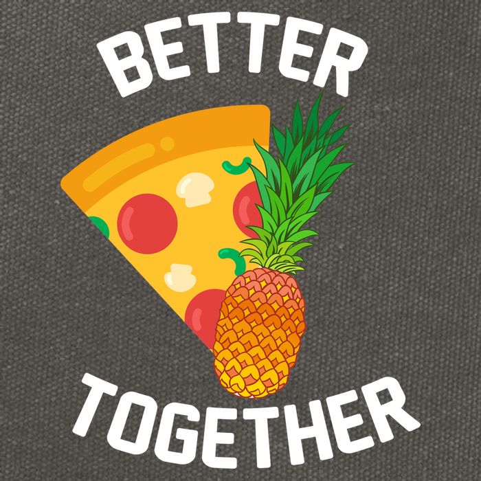 Better Together Pineapple On Pizza Cotton Canvas Backpack