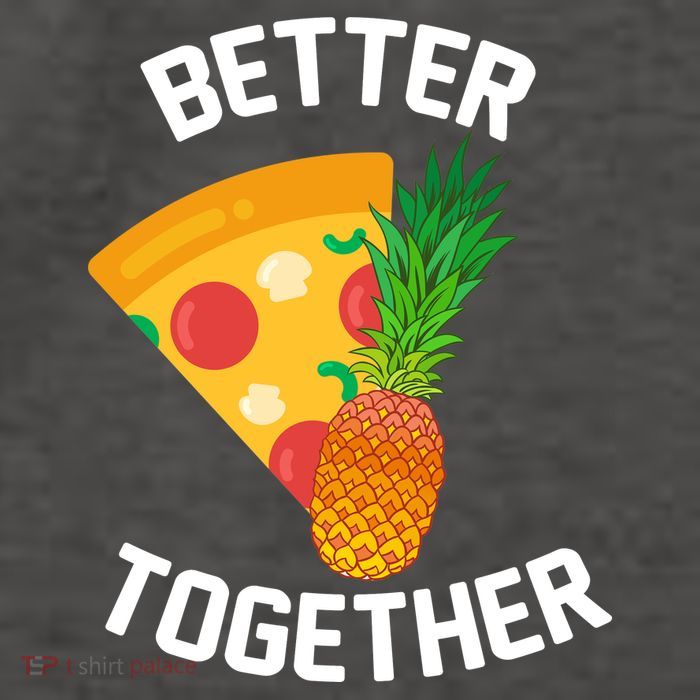 Better Together Pineapple On Pizza Vector Backpack
