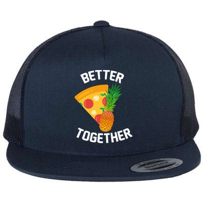 Better Together Pineapple On Pizza Flat Bill Trucker Hat