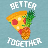 Better Together Pineapple On Pizza Sueded Cloud Jersey T-Shirt