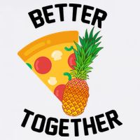 Better Together Pineapple On Pizza Garment-Dyed Sweatshirt