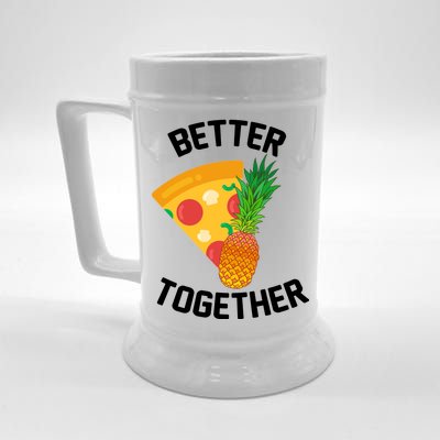 Better Together Pineapple On Pizza Beer Stein