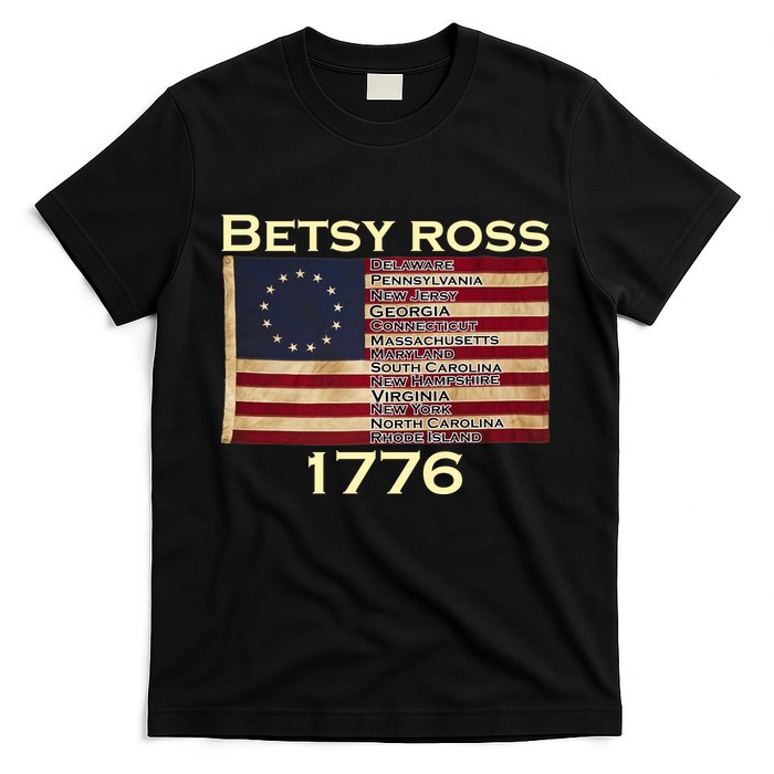 Betty Ross Original Colonies Flag T-Shirt
