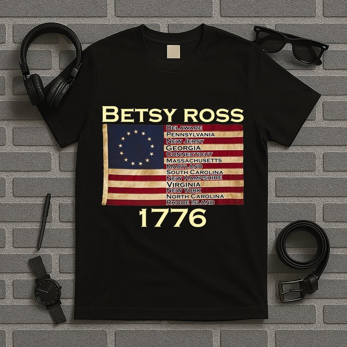 Betty Ross Original Colonies Flag T-Shirt