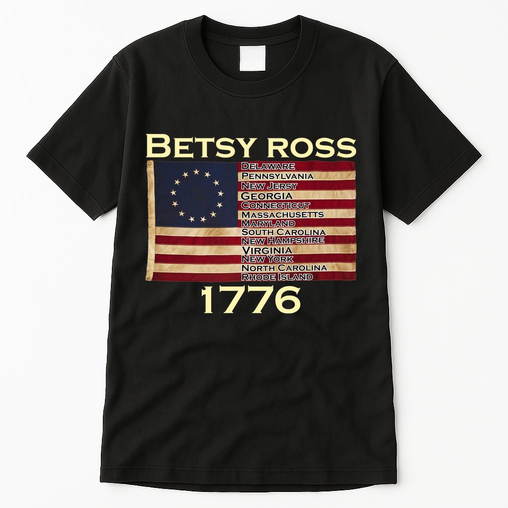 Betty Ross Original Colonies Flag Tall T-Shirt