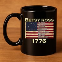 Betty Ross Original Colonies Flag 11oz C Handle Ceramic Mug