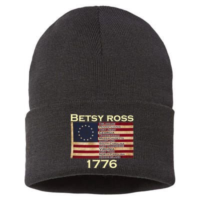 Betty Ross Original Colonies Flag Sustainable Knit Beanie