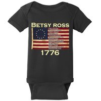 Betty Ross Original Colonies Flag Baby Bodysuit