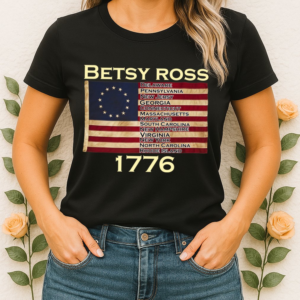 Betty Ross Original Colonies Flag Womens T-Shirt