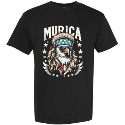 Bald Eagle Us Flag Murica! Patriotic American July 4th Garment-Dyed Heavyweight T-Shirt