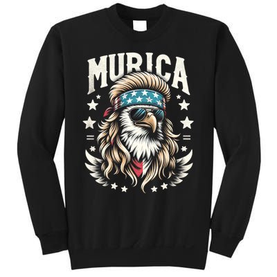 Bald Eagle Us Flag Murica! Patriotic American July 4th Sweatshirt