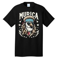 Bald Eagle Us Flag Murica! Patriotic American July 4th Tall T-Shirt