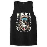 Bald Eagle Us Flag Murica! Patriotic American July 4th PosiCharge Competitor Tank