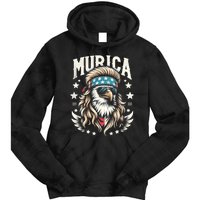 Bald Eagle Us Flag Murica! Patriotic American July 4th Tie Dye Hoodie