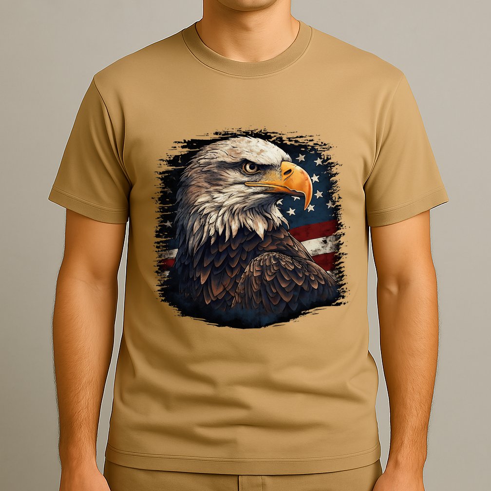 Bald Eagle Us American Flag 4th Of July Proud Patriotic T-Shirt