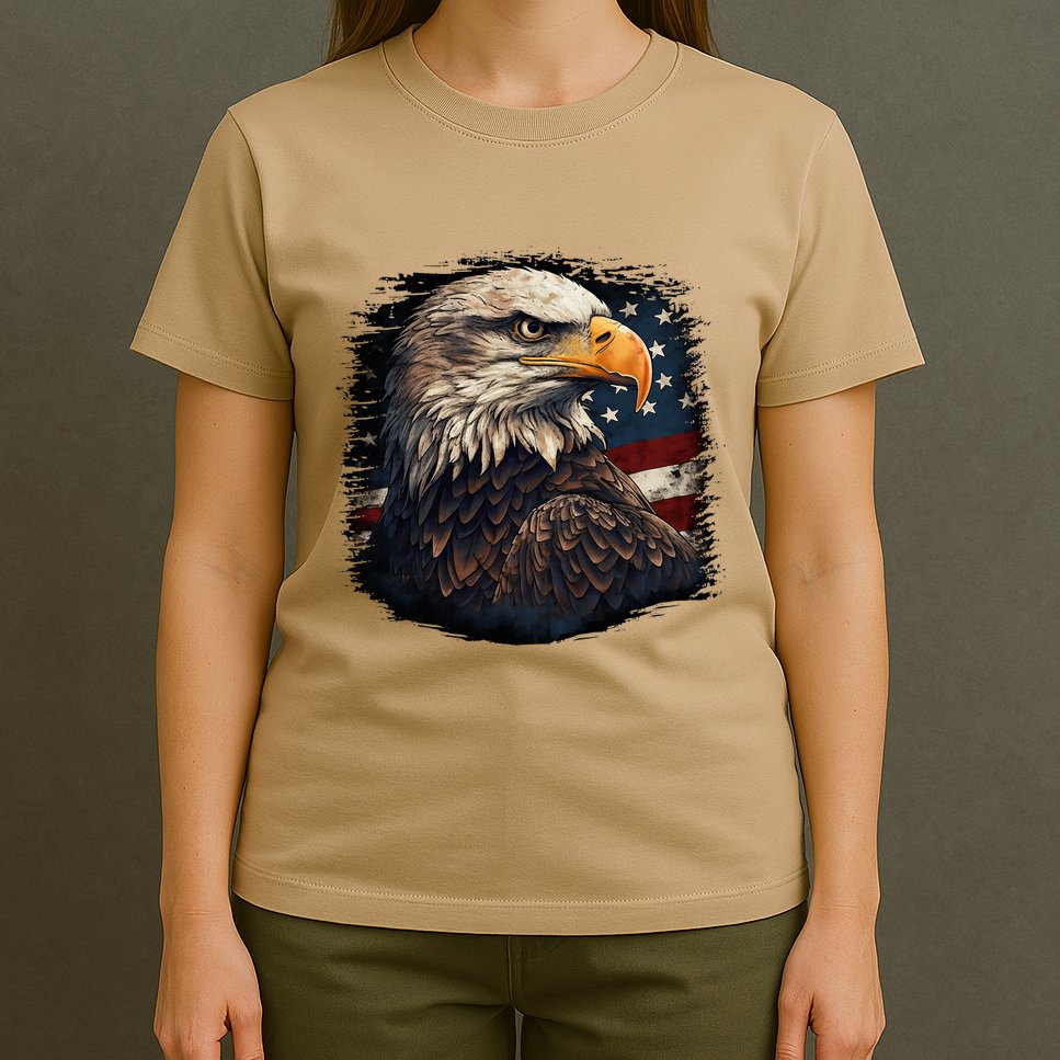 Bald Eagle Us American Flag 4th Of July Proud Patriotic T-Shirt