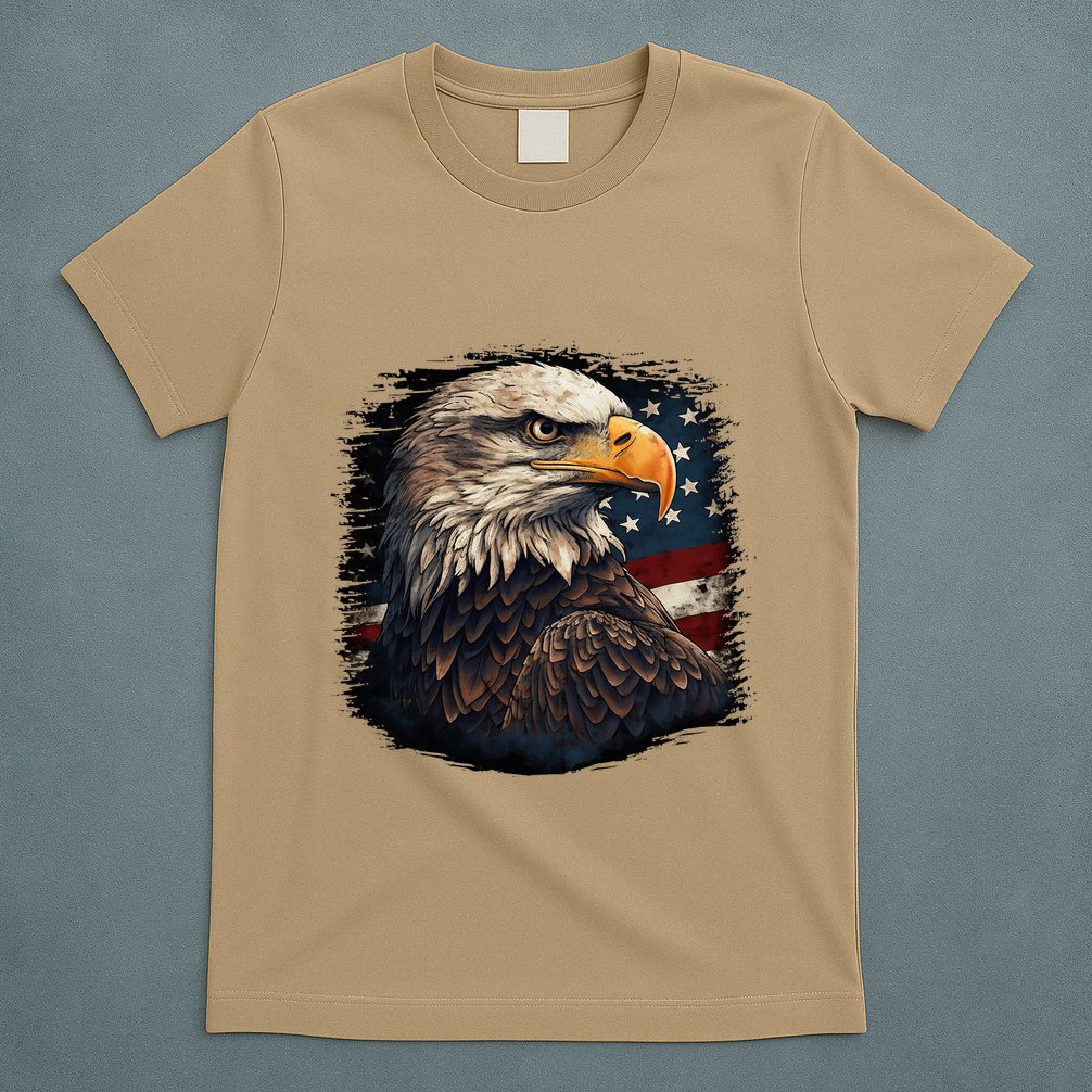 Bald Eagle Us American Flag 4th Of July Proud Patriotic T-Shirt