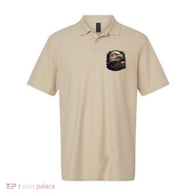 Bald Eagle Us American Flag 4th Of July Proud Patriotic Polo