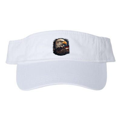 Bald Eagle Us American Flag 4th Of July Proud Patriotic Visor