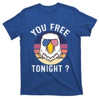 Bald Eagle Usa Flag Sunglasses Funny You Free Tonight ? Gift T-Shirt