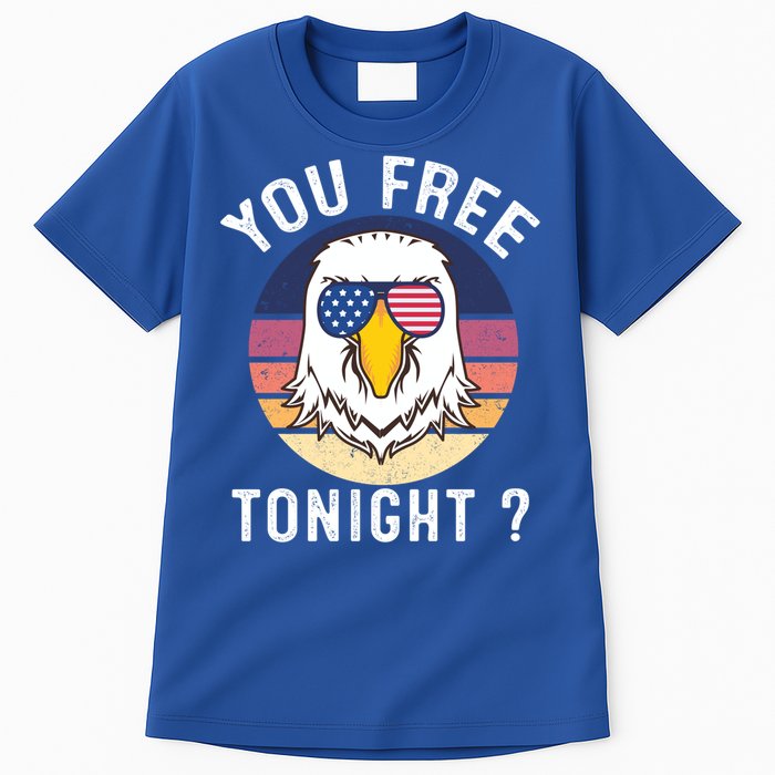 Bald Eagle Usa Flag Sunglasses Funny You Free Tonight ? Gift Tall T-Shirt