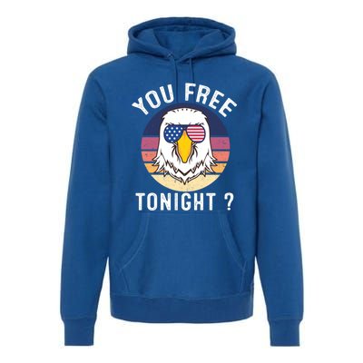 Bald Eagle Usa Flag Sunglasses Funny You Free Tonight ? Gift Premium Hoodie