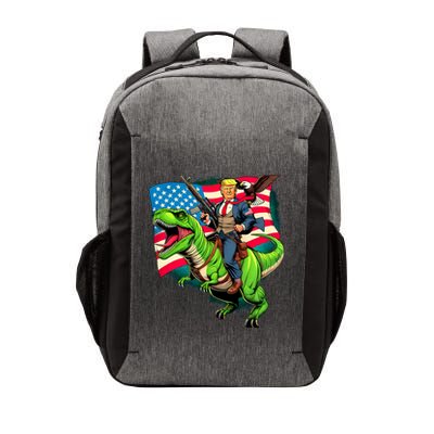 Bald Eagle Us Flag Trump Riding A Trex Vector Backpack