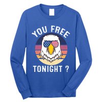 Bald Eagle Usa Flag Sunglasses Funny You Free Tonight ? Cute Gift Long Sleeve Shirt